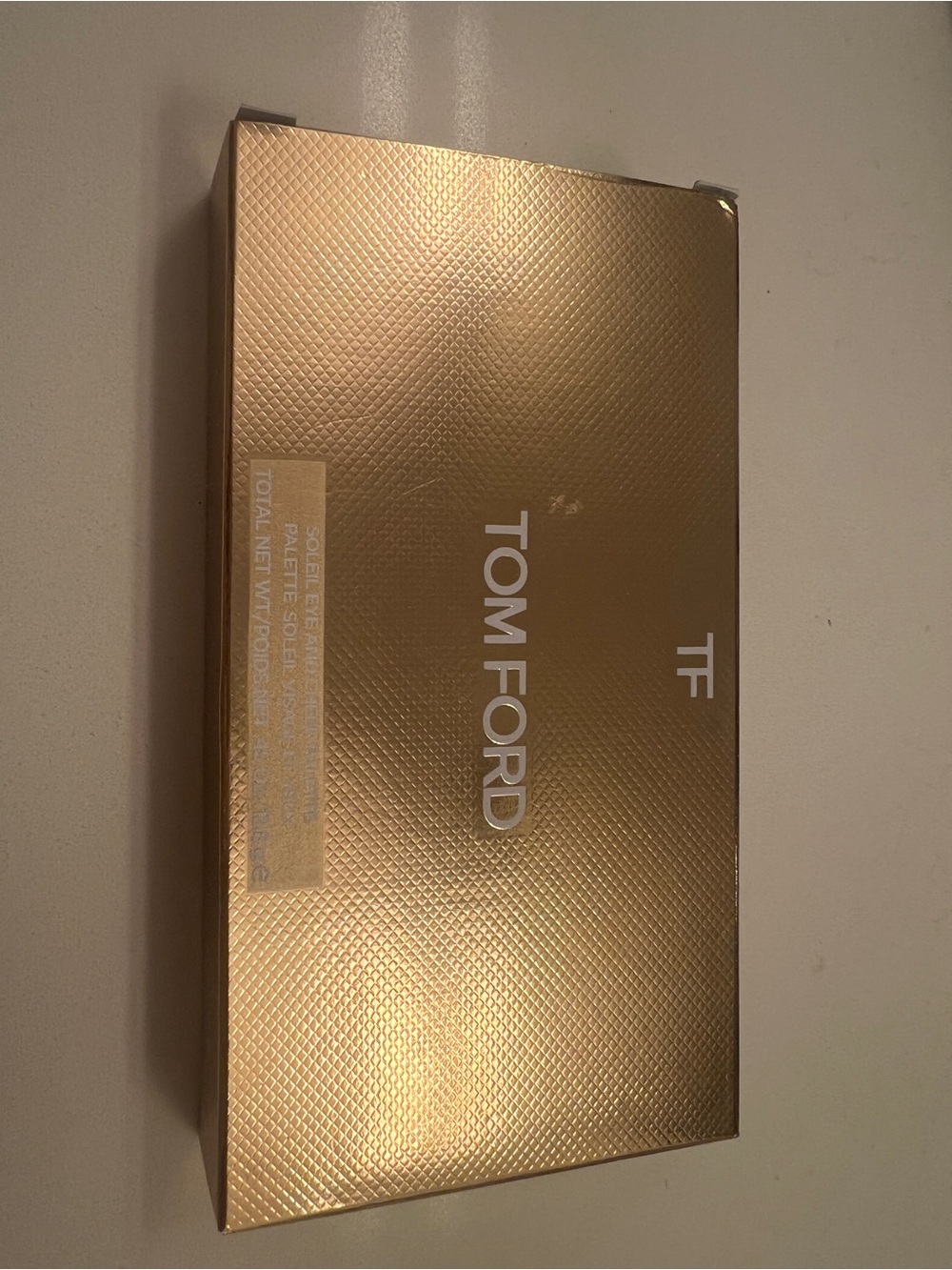Tom Ford Gold Textured Makeup Palette Case